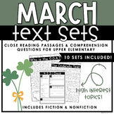 March Close Reading Text Sets | Upper Elementary