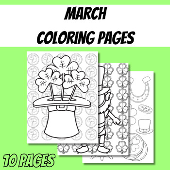Preview of March Coloring Pages