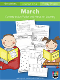 March Communication Folder and Homework Packet