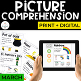 March Comprehension | Print + Digital Picture Comprehensio