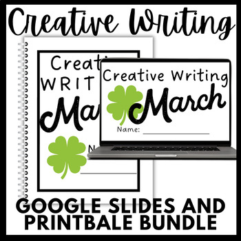 Preview of March Creative Writing Digital and Printable Bundle!