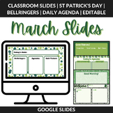 March Daily Agenda Google Slides Template Editable