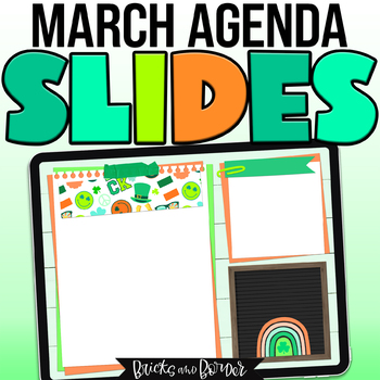 Preview of March Google Slides Templates | Morning Meeting