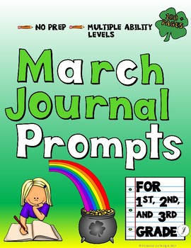 March Daily Journal for Primary Grades by All Jazzed Up | TPT