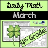 March Daily Math Review 4th Grade Common Core