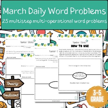 Preview of March Daily Word Problems