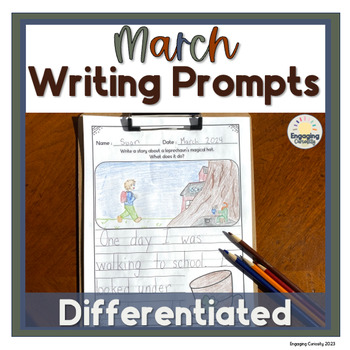 Preview of Differentiated Spring Morning Center Activities &  March Daily 5 Journal Prompts