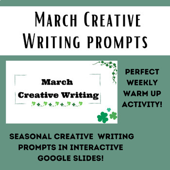 March Digital Creative Writing Activities by Ms Mac In The Middle