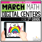 March Digital MATH Centers 1st Grade