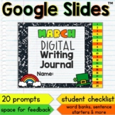 March Digital Writing Prompt Journal  Google Slides