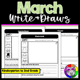 March Directed Drawing and Writing Worksheets Write & Draw