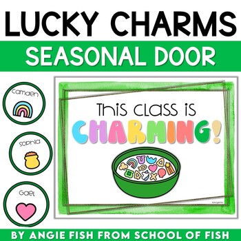 Preview of March Door Decor | Lucky Charms Bulletin Board