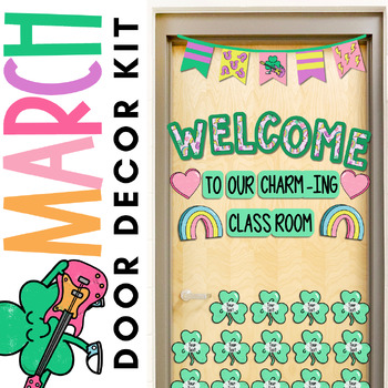 Preview of March Door Decor | St. Patrick's Day Door Decorations | March Door Decorations