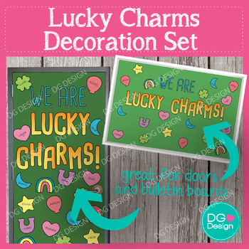 Preview of March Door Decoration Set: We Are Lucky Charms | St Patrick's Day door decor