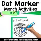 March Dot Marker Activities | Bingo Dot Markers | Fine Motor