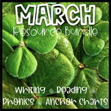 March ELA Bundle | Phonics, Writing, Anchor Charts, Readin
