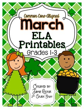 Preview of March ELA Printables | Aligned to Common Core Standards