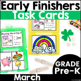 March Early Finisher Activity Spring Phonics and Math Task