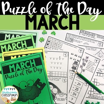 Preview of March Early Finishers | March Enrichment | Morning Work | Brainteasers
