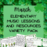 March Elementary Music Lessons and Resources Variety Pack