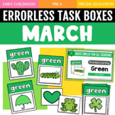March Errorless Learning Task Boxes (16 Task Boxes Included)