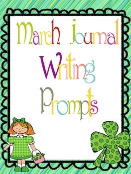 Preview of March Everyday Writing Journals Printable