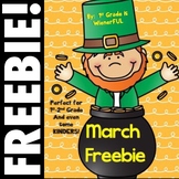 March FREEBIE ~ perfect for 1st-2nd grades and even some Kinders!