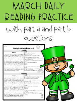 Preview of March 3rd Grade Florida F.A.S.T. Reading ELA Daily Practice