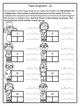 multiplication and division math facts worksheets march tpt