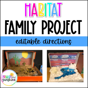 Preview of Animal Habitat Family Project