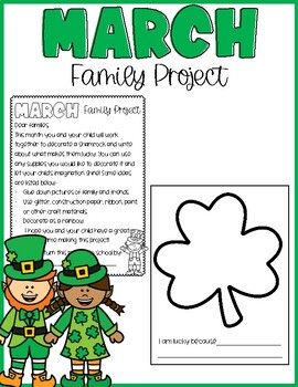 Preview of March Family Project | Monthly Family Project | Lucky Shamrock