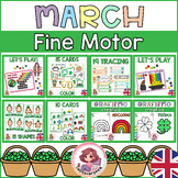 March Fine Motor. St. Patrick's Activities.