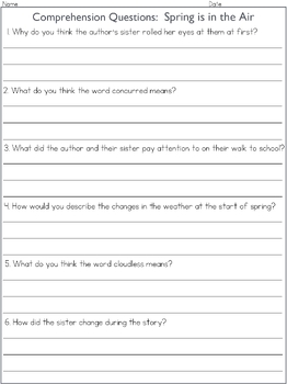 March Fluency And Comprehension Passages For Second Grade by Happy ...