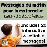 March French Morning Messages/Messages du matin: mars