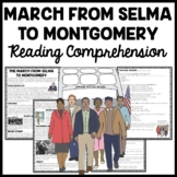 March From Selma to Montgomery Reading Comprehension Works