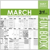 March Fun Book - NO PREP Literacy + Math Skillbuilders (3r