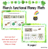 St. Patrick's Day Functional Money Math - Visual Choices! 