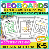 March Geoboards | St. Patrick's Day | Practice Geometry & 