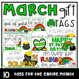 March Gift Tags (Gift Tags for Teachers & Students)