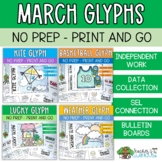 March Glyphs - No Prep Activities - St. Patrick's Day Glyph