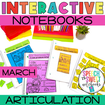 Preview of Articulation Activities | Speech Therapy Interactive Notebook St. Patrick's Day