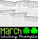 Writing Prompts MARCH (Bell Ringer, Morning Work, Daily Writing)