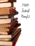 March Journal Prompts Distance Learning