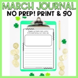 March Journal Writing No Prep Journal