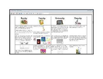 Preview of March KDG Homework Calendar + Graphic Organizers (editable)