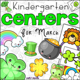 March Kindergarten 20 Centers (Math and Literacy)