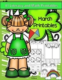 March Kindergarten Math & Literacy Pack | St. Patrick's Da