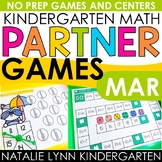 March Kindergarten Math Partner Games for Spring Math Cent