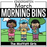 March Kindergarten Morning Tubs / Bins (Morning Work)