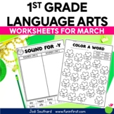 March Language Arts Worksheets for 1st Grade - Saint Patri